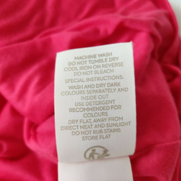 Boden Felicity Jersey Halter Maxi Dress Women's Size 14R Carnival Pink Stretch - Picture 11 of 12